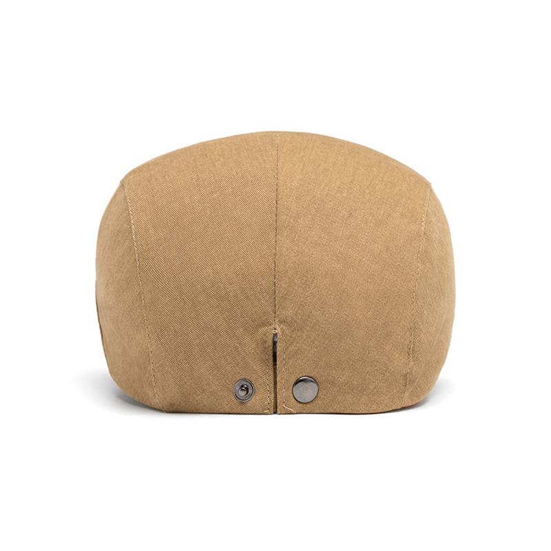 Solid Color Peaked Cap Women's Spring Summer Beret British Newsbsboy Cap Men's Forward Cap