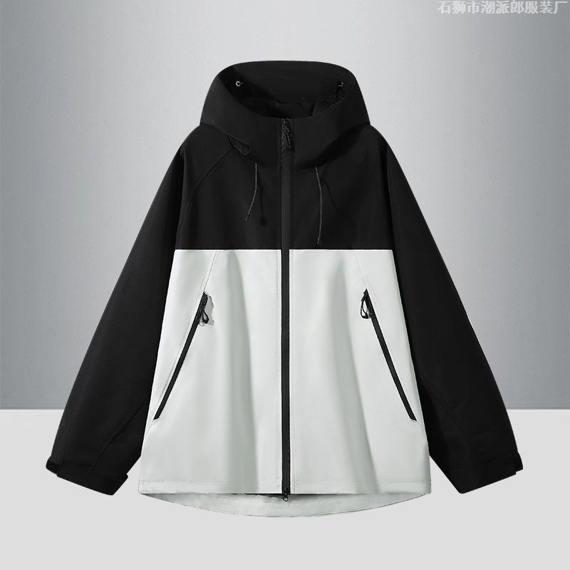 Camping Waterproof Outdoor Hooded Jacket for Men and Women Autumn Windproof Casual Sports Mountaineering Jacket