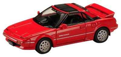 HJ64 Toyota MR2 SUPER CHARGER 1988 Strecha T-BAR Super Red II Hotový výrobok 1/64 1600G-LIMITED