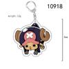Acrylic Key Chain for One Piece Monkey D. Luffy Franky Trafalgar Law Bepo Nico Robin Acrylic Key Buckle Anime Peripheral Pendant