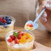 100PCS Food Grade Disposable Spoons Thickened Portable Heart-shaped Spoons Lightweight Ice Cream Spoons Dessert Tableware
