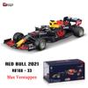 Burago 1:43 2021 F1 Red Bull Racing RB16B #33 Verstappen Türkei Sonderlackierung Renn-Die-Cast-Modell Legierungsauto Spielzeug