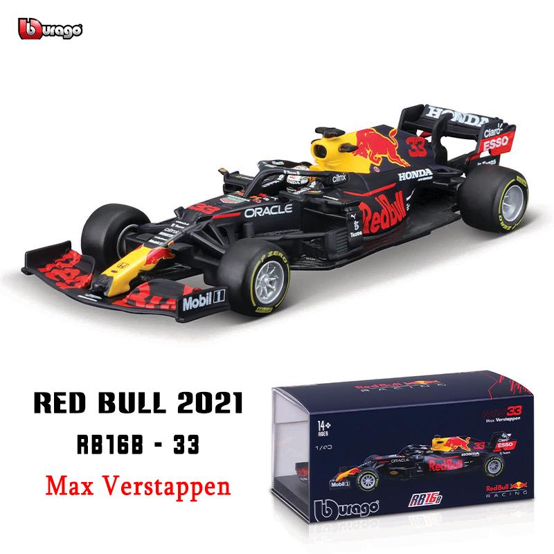 Burago 1:43 2021 F1 Red Bull Racing RB16B #33 Verstappen Türkei Sonderlackierung Renn-Die-Cast-Modell Legierungsauto Spielzeug