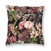 Garden Of Eden Night Square Pillowcase Polyester Linen Velvet Creative Zip Decor Room x