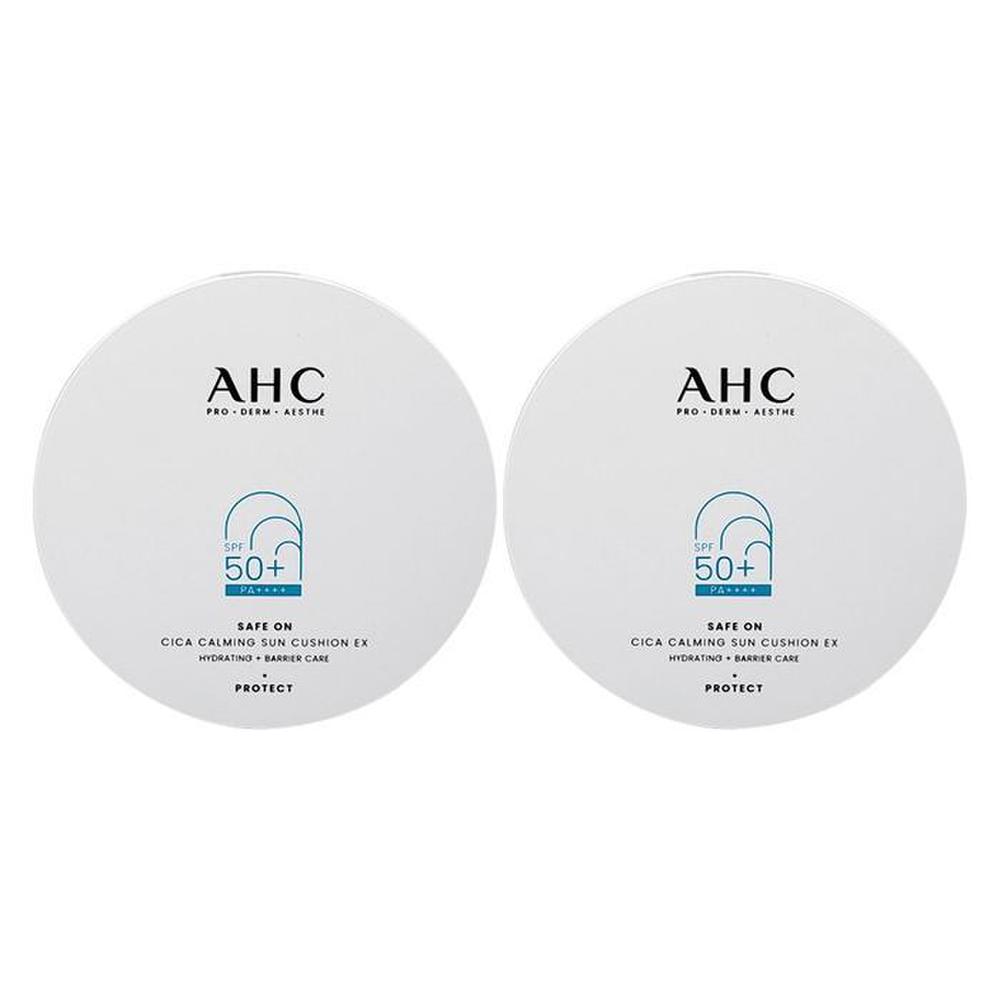 

AHC Safe-On Cica Успокаивающий солнцезащитный кушон EX 25 г (SPF50 +) 2pcs