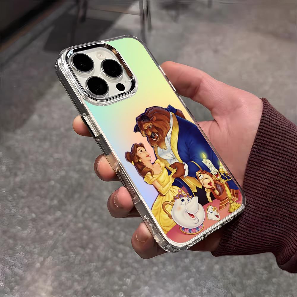 

Чехол для телефона B-BeautyS And The B-Beast Для IPhone 17 Air 16 E 15 14 13 12 11 Plus Pro Max Электроокрашенный Прозрачный Мягкий Чехол iPhone 14