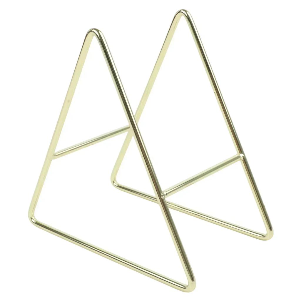 High Quality Versatile Function Brand New Coaster Holder Triangle Coasters Waterproof Coaster Holder Gold Iron