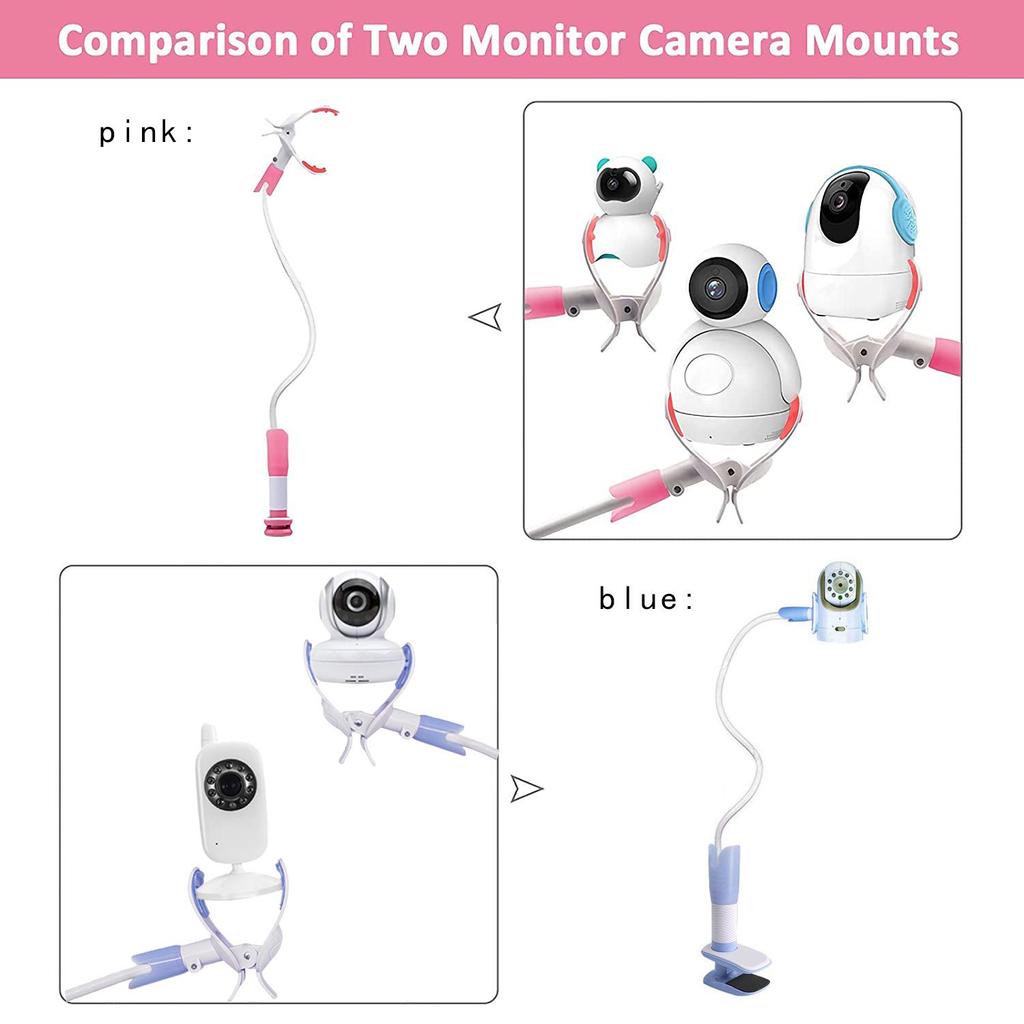 Baby Monitor Pan-Tilt Camera Mount with Clip - Home Monitoring System