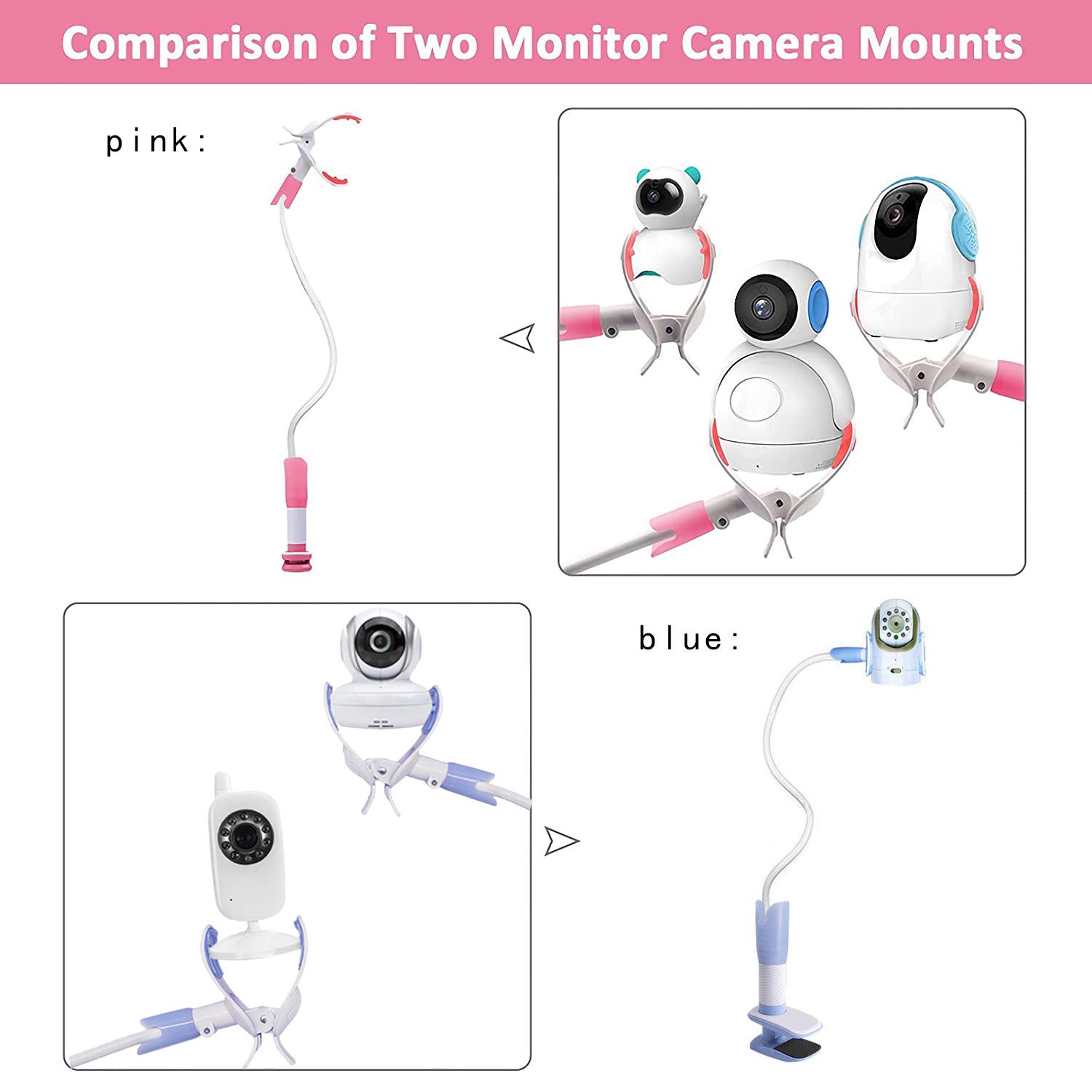 Baby Camera Pan-Tilt Bedside Monitor Mount Stand Upgraded 95cm Blue (No Magic Tape)
