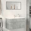 VidaXL Bathroom Vanity Unit Concrete Grey Engineered Wood, Bathroom Sink Cabinet, Bathroom Furniture 856214