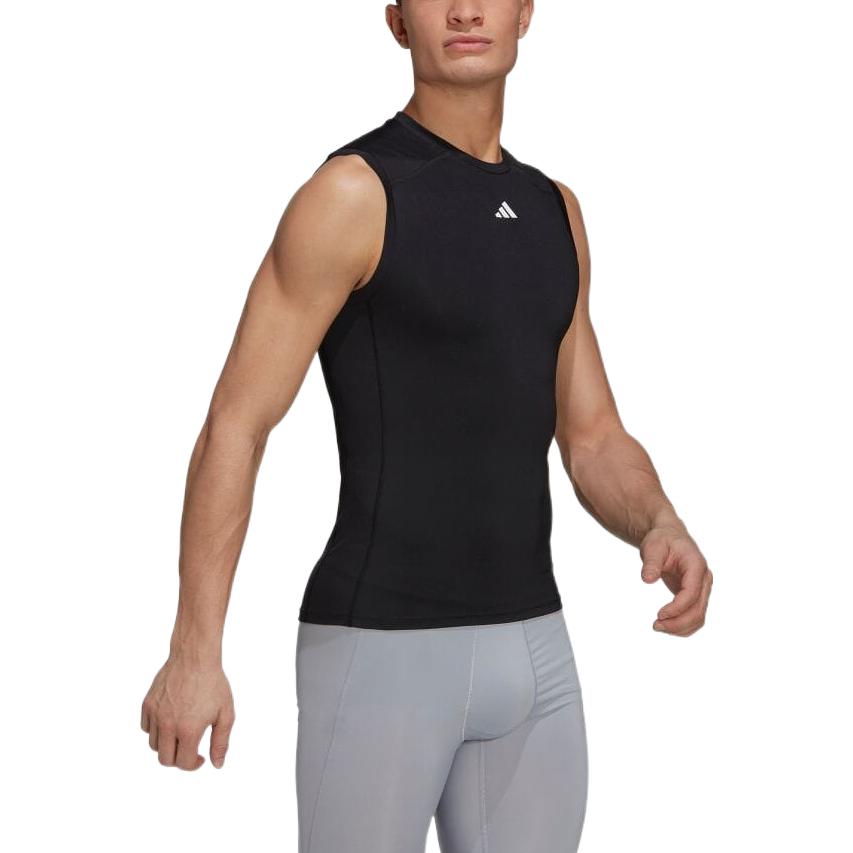 adidas Techfit Training Sleeveless Tee Black Men Streetwear HK2338