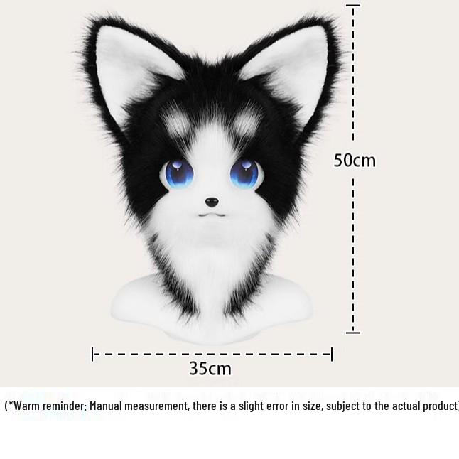 Halloween Katzen Fursuit Kopf - Tragbar, Plüsch, Auf Lager für Cosplay