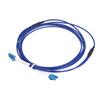 Optical Fiber Patch Cord Armored Jumper Single Mode 2 Core Optic Cable LC UPCLC UPC Blue(5meter )