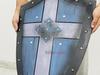 Handmade Wooden Templar Shield: Medieval Knight Cosplay, Home Decor