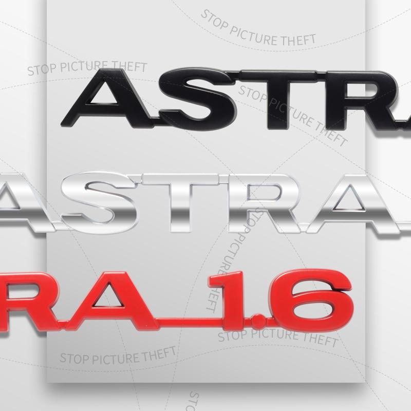 1Pcs 3D Metal For Astra 1.6 Logo Emblem OPC Meriva Junior Badge Car Rear Tail Bumper Trunk Sticker Decal Auto Accessory