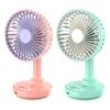 Rotating Desk Fan with 3 Speeds USB Charging Portable Cooling Fan for Office Home Wide-Angle Air Circulation Quiet Summer Gadget