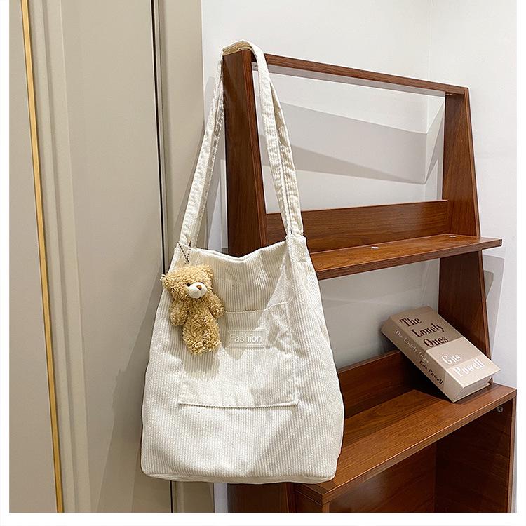 

Women s Large Capacity Casual Crossbody Tote Bag - Solid Color, Simple Shoulder Bag for Students and Commuters No pendant белый