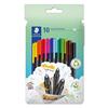 Fine Liners - Staedtler - Triplus 334 C10 - 0.3 Mm Tip - Ergonomic - DRY SAFE