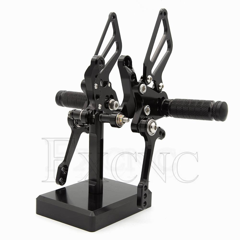 

For Ducati 1098/s 1098s 2007-2008 Motorcycle Rearset Footrest Pedal Adjustable Aluminum Footpeg Rearset Pedals чорний