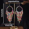 Retro Bohemian Long Beaded Earrings for Women