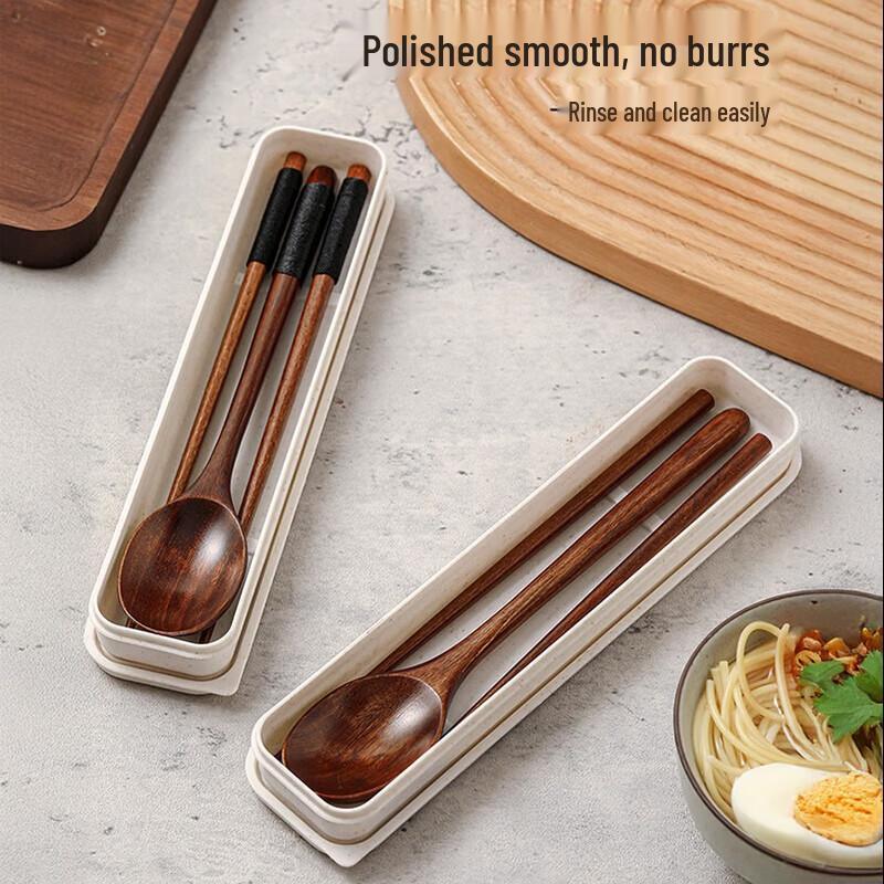 COOKSS Portable Wooden Cutlery Set
