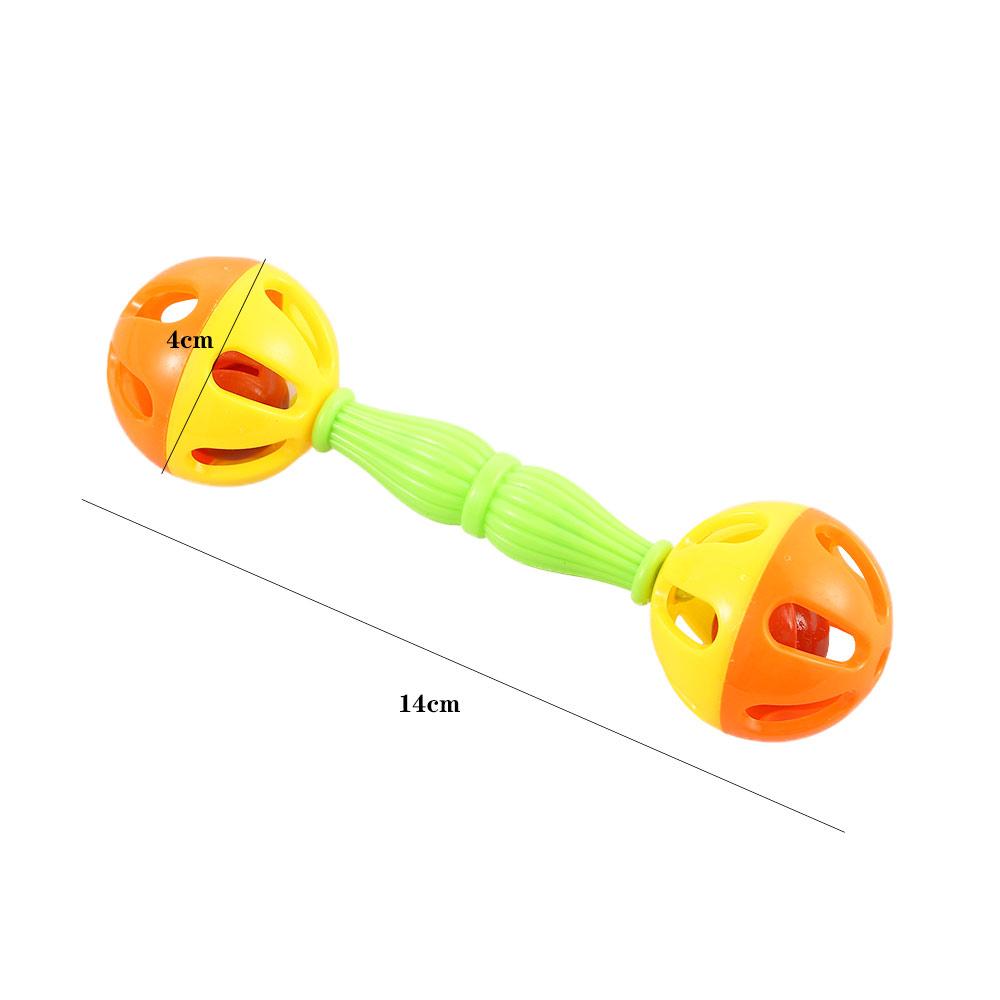 Rattle Double-head Bite Resistant Interactive Bird Toys Parrot Chew Bell Chewing Ball