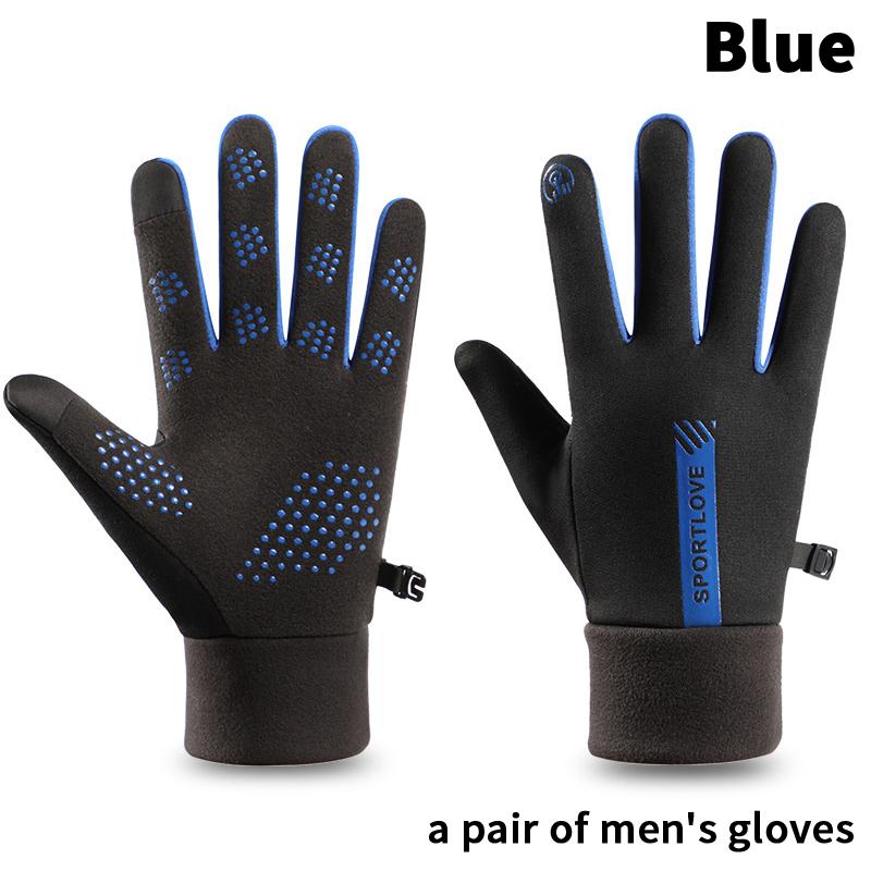 Rękawiczki zimowe męskie damskie rowerowe antypoślizgowe termiczne polarowe odporne na zimno wiatroodporne wodoodporne ciepłe outdoorowe do biegania narciarskie mitenki