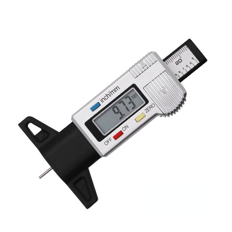 0-25.4mm Digital Tire Tread Gauge with LCD Display and Suitable for Operation At 0-40°C for Cars, Vans, Motorcycles, Trucks