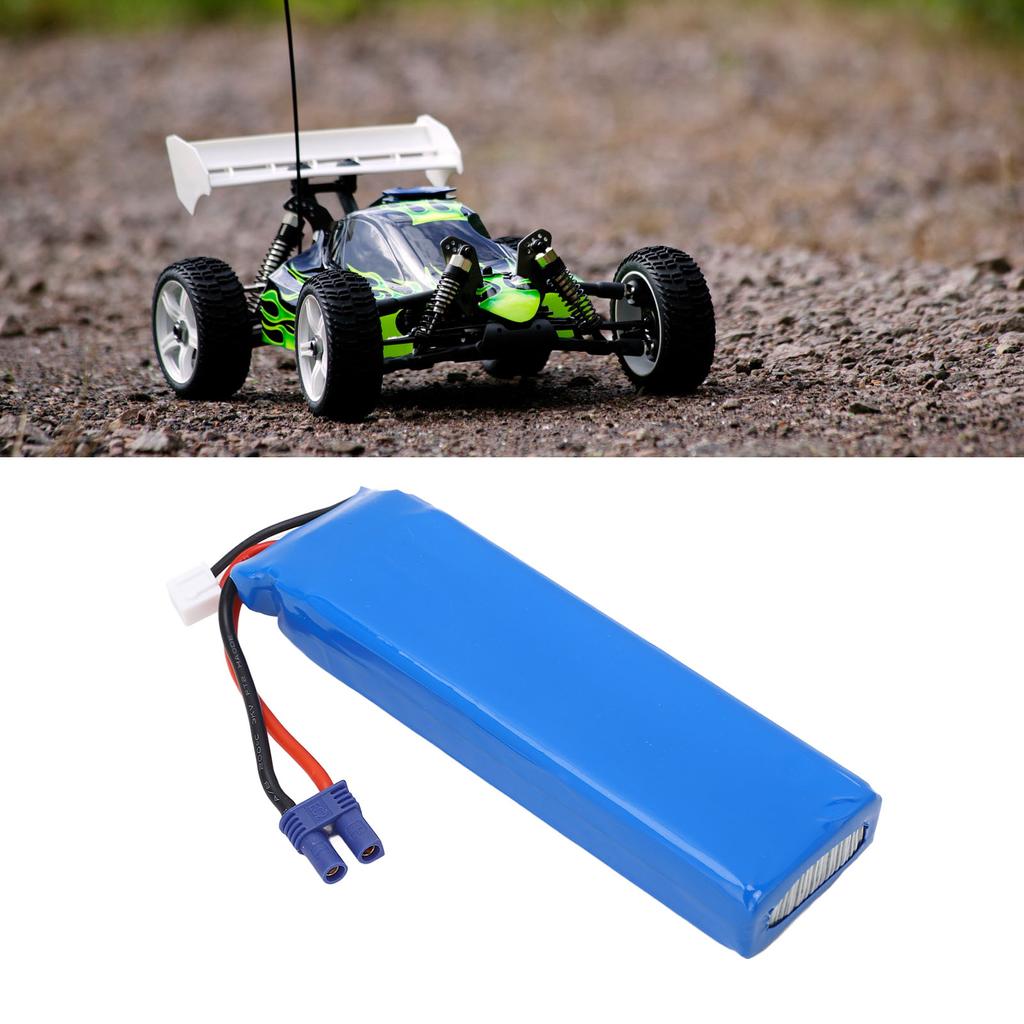 RC Transmitter Lithium Battery with Banana Plug 7.4V 2700mAh Overcharge  Transmitter LiPo 