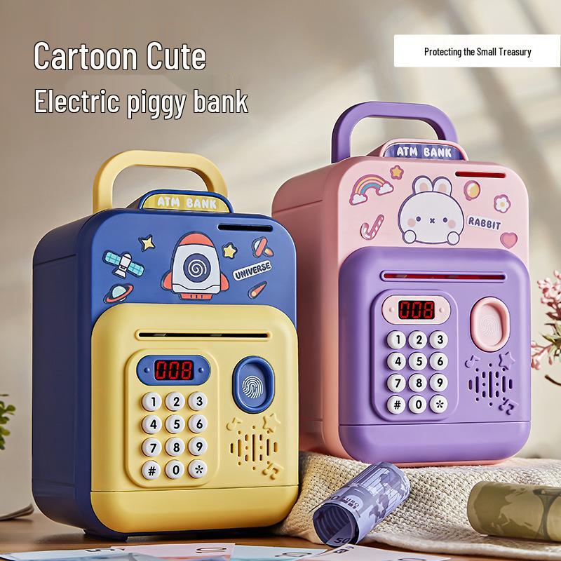 Password Coin Counting Money Jar: 2025 Kids' Savings Gift with Removable Lid