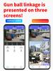 NIBIOK 390EYES Three Lens Camera HD 12MP 4K WIFI IP CCTV Mobile Tracking IP66 Waterproof PTZ Camera Night Vision Two Way Intercom