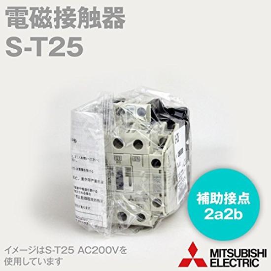 Mitsubishi Electric AC100V 2a2b Electromagnetic Contactor Rating Part Protection NN S-T25 (Auxiliary Contact 2a2b) (Typical 26A) (DIN Rail/Screw