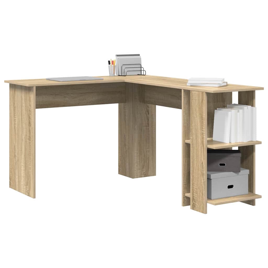 L shaped Desk Sonoma Oak 140 x 113.5 x 75 cm Particleboard