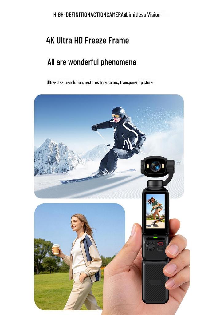 Wireless WiFi Sports Vlog Camera with Image Transmission
