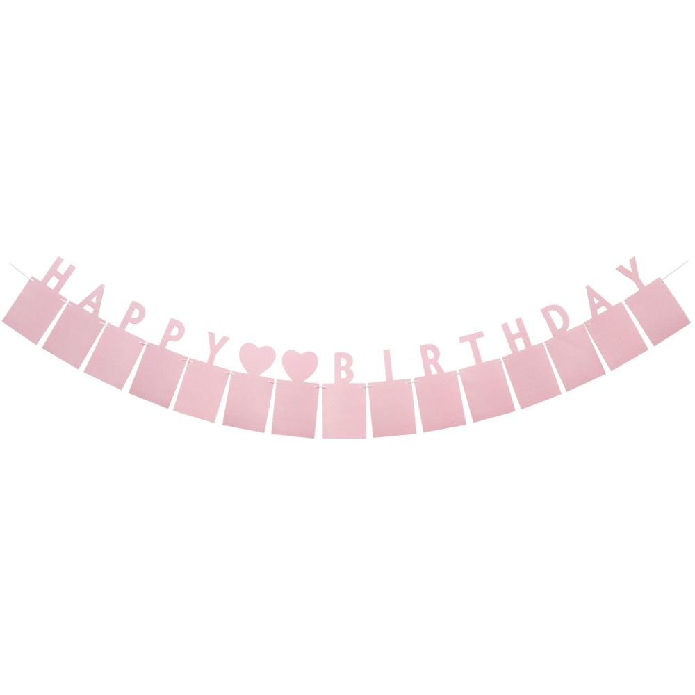 Baby's 100-Day Birthday Photo Frame Bunting - Decorative Wall Banner