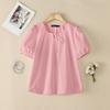 ZANZEA Women Casual Round Neck Solid Color Loose Short Sleeve Blouse