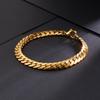 4/5/7mm Snake Chain Shiny Polished Link Couple Bracelet Simple Stainless Steel Trend Jewelry