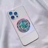 1Pc Magsafe Round Simple Style Retractable Scallop Magnetic Mobile Phone Holder Suitable for iPhone Colorful Shell Airbag Holder