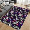 Rock Music Pattern Carpet Suitable As a Non-slip Mat for the Living Room or Bedroom Sofa