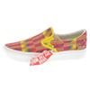Union X  Slip-On Comfycush Comfortable Versatile Low-Top Skate Shoes Unisex Sneakers Red Yellow VN0A45KUT4P