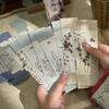 Zaomo Bookmarks Vintage Chinese Style Ancient Painting Poetry Hand Account Decorative Blessing Cards