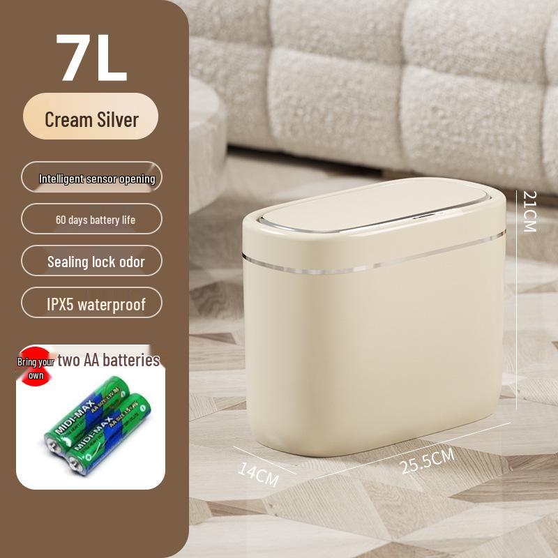 2025 Smart Sensor Trash Can for Home – Automatic Induction Bin for Bathroom & Living Room