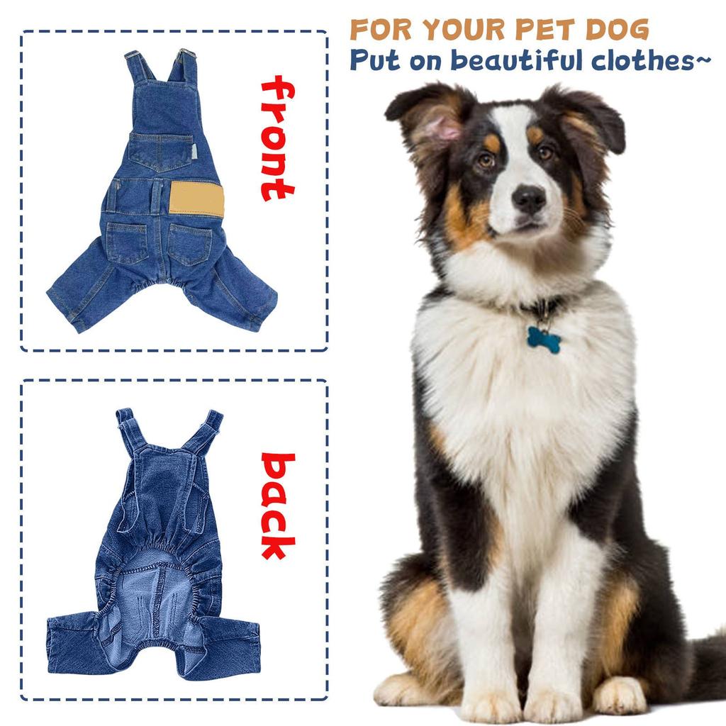 Pet Dog European And American Style Washed Denim