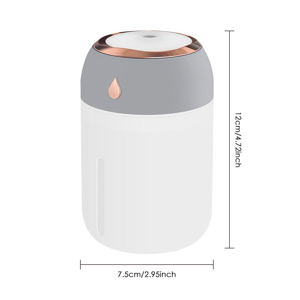 Portable Desk Humidifier USB Nano Mist Air Atomizer with Colorful LED Light Silent Room Humidifier for Sleep Office