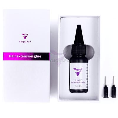 V-LIGHT GLUE BLACK Hair Extension Glue Natural Strong 20g
