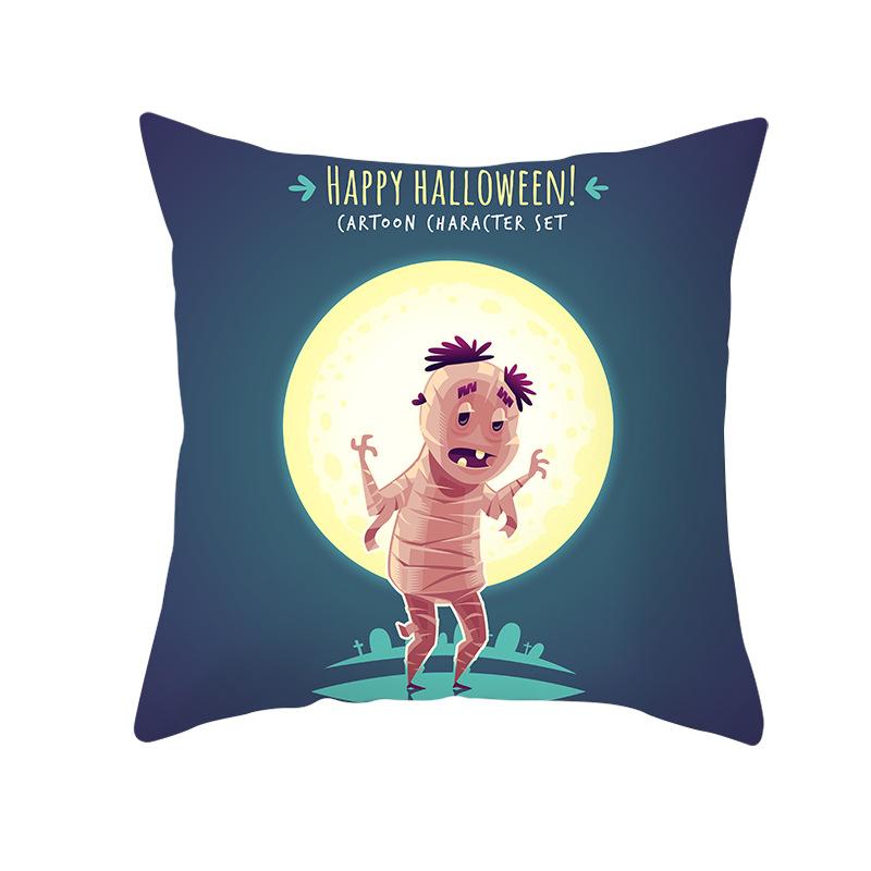 

Новый Хэллоуин Милый Призрак Персиковая Кожа Бархат Принт Наволочка Дом 45Cm * 45cm (without pillow core)