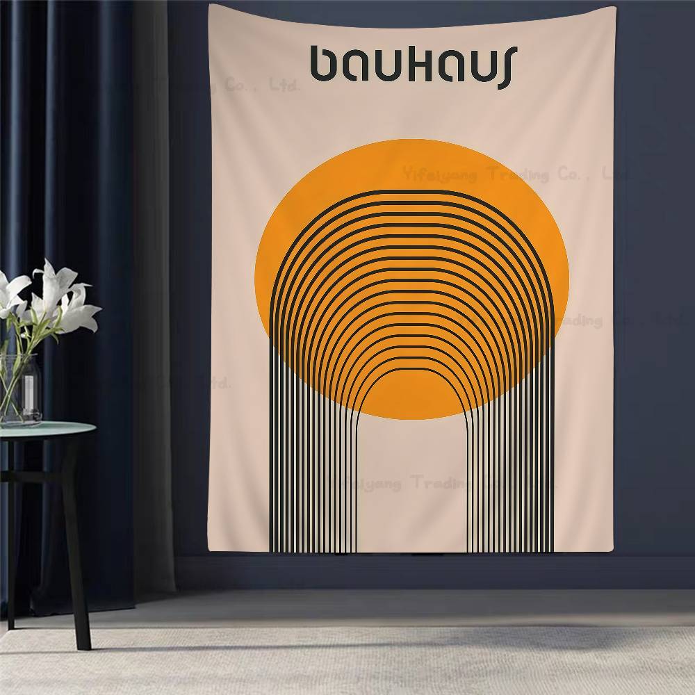 

Colorful Bauhaus Exhibition Geometric Cartoon Tapestry Bohemian Wall Tapestries Mandala Wall Hanging Sheets 74x94cm(29x37in)