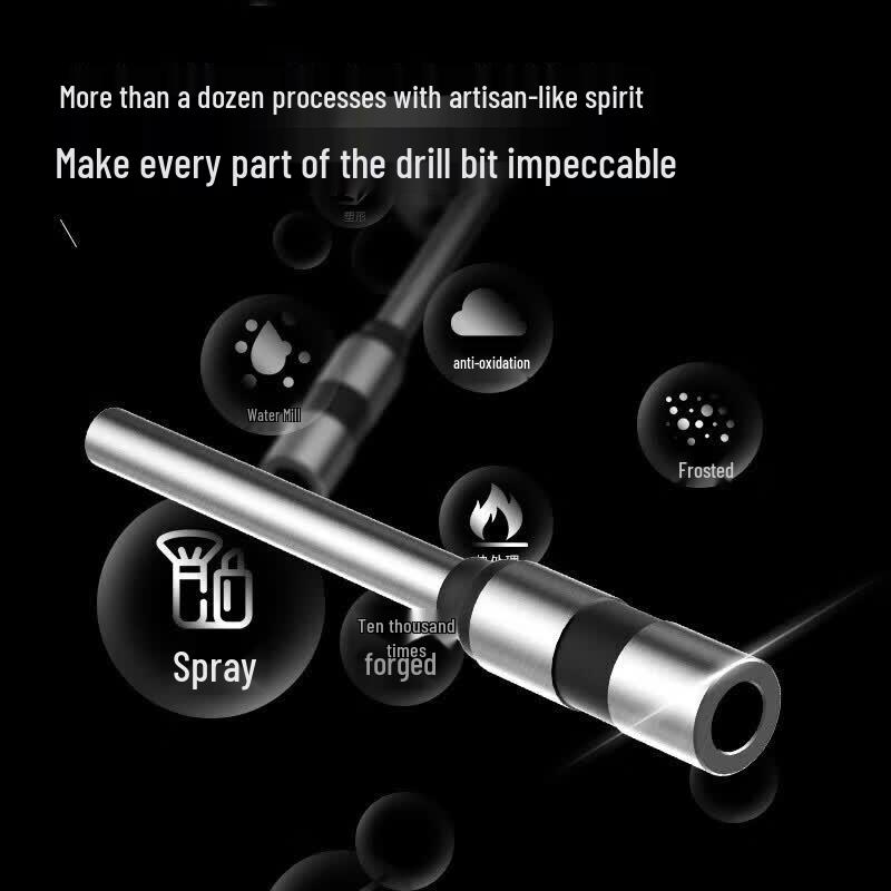 Deli 6.2mm Hollow Drill Bit for Voucher Binding Machines CN plug (adapter included)