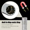 Car Spark Plug Socket Set Extended Universal Joint Magenetic Wrench Removal Tool 3/8" Drive CR-V 12-Point 16mm