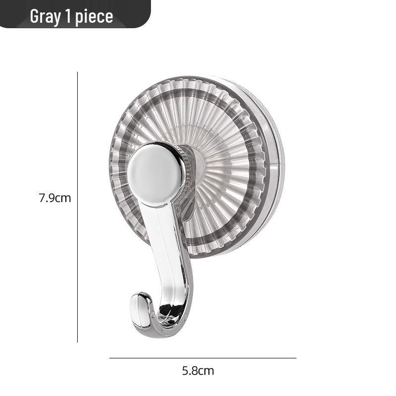 Rotating Suction Cup Bathroom Hooks - No Drill Towel Storage Shelf